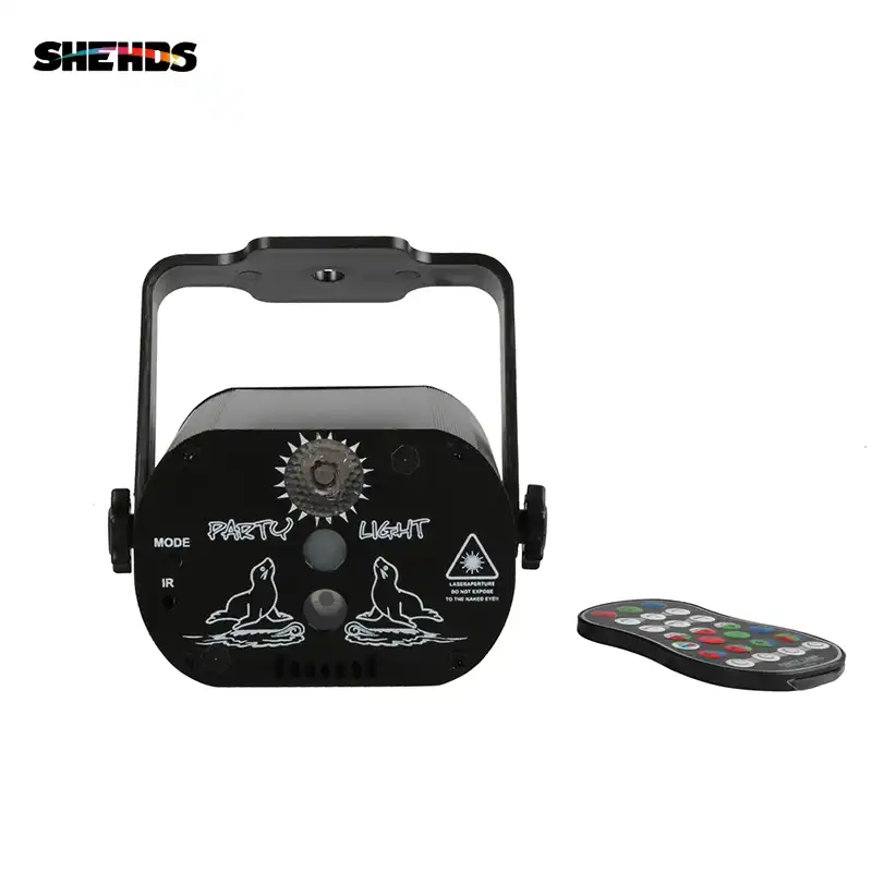 mini 60in1 r&g wireless remote control laser projector sound