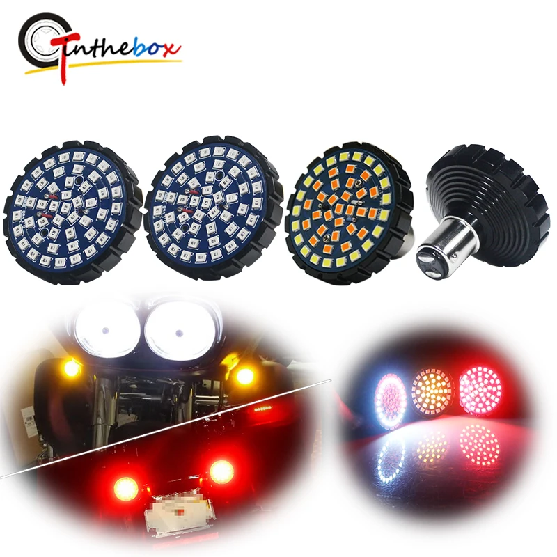 GTinthebox 4PCS Amber/White Switchback & Red Full LED Turn Signal/Driving Light, Tail Light Kit For Harley Davidson Motorcycles
GTinthebox 4PCS Amber/White Switchback & Red Full LED Turn Signal/Driving Light, Tail Light Kit For Harley Davidson Motorcycles