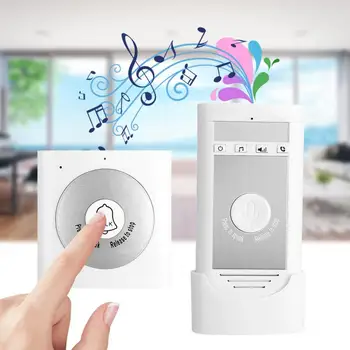 Wireless 2-Way Intercom Doorbell Access Control System Home Security Door Bell White
Wireless 2-Way Intercom Doorbell Access Control System Home Security Door Bell White