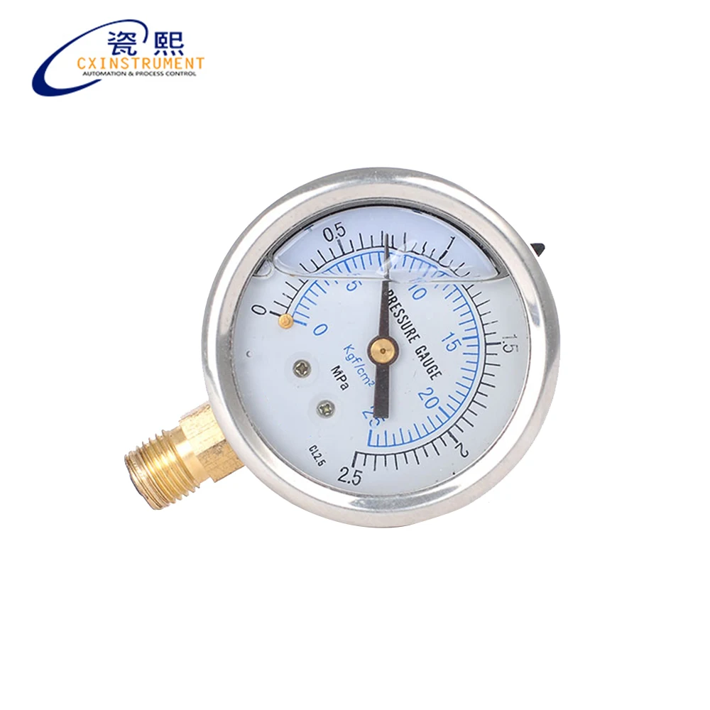 All Stainless Steel Material Filler Liquid 60mm Diameter 0~60Mpa pressure range Oil pressure Tester
All Stainless Steel Material Filler Liquid 60mm Diameter 0~60Mpa pressure range Oil pressure Tester