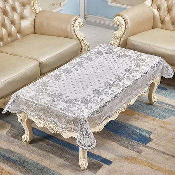 European-Style Tablecloth Rectangular Household Bronze PVC Tablecloth Waterproof Oil-Proof Lace Plastic Tea Table Tablecloth
European-Style Tablecloth Rectangular Household Bronze PVC Tablecloth Waterproof Oil-Proof Lace Plastic Tea Table Tablecloth