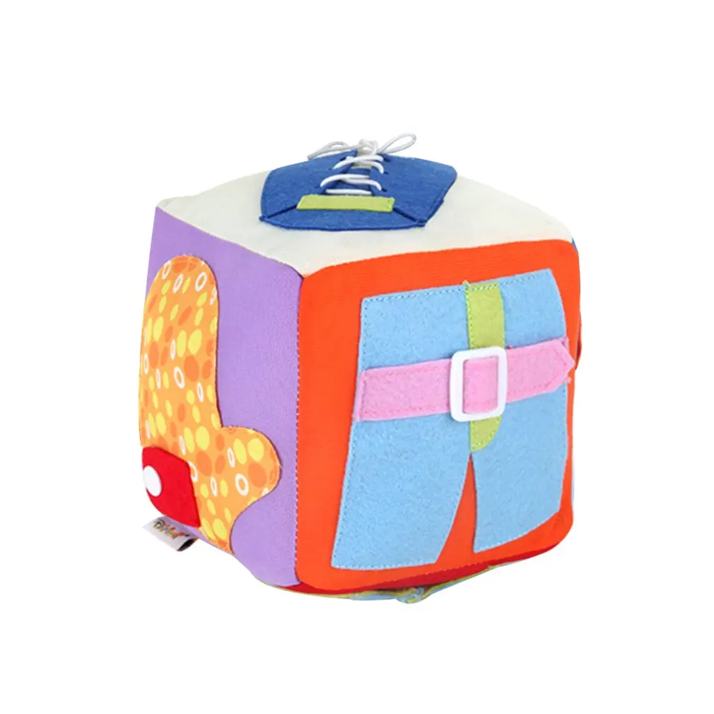 Baby Early Educational Toy Baby Learning Montessori Toy Cloth Learn To Dress Cube Stuffed Rattle Educational Toddler Toys
Baby Early Educational Toy Baby Learning Montessori Toy Cloth Learn To Dress Cube Stuffed Rattle Educational Toddler Toys