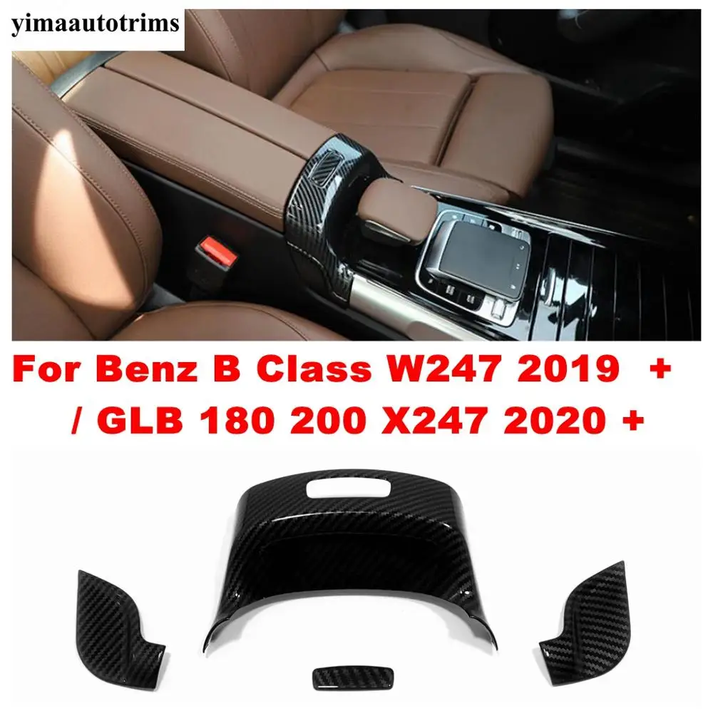 For Mercedes-Benz B Class W247 2019 2020 / GLB 180 200 X247 2020 Car Center Armrest Box Switch Button Frame Sticker Trim Cover 
For Mercedes-Benz B Class W247 2019 2020 / GLB 180 200 X247 2020 Car Center Armrest Box Switch Button Frame Sticker Trim Cover