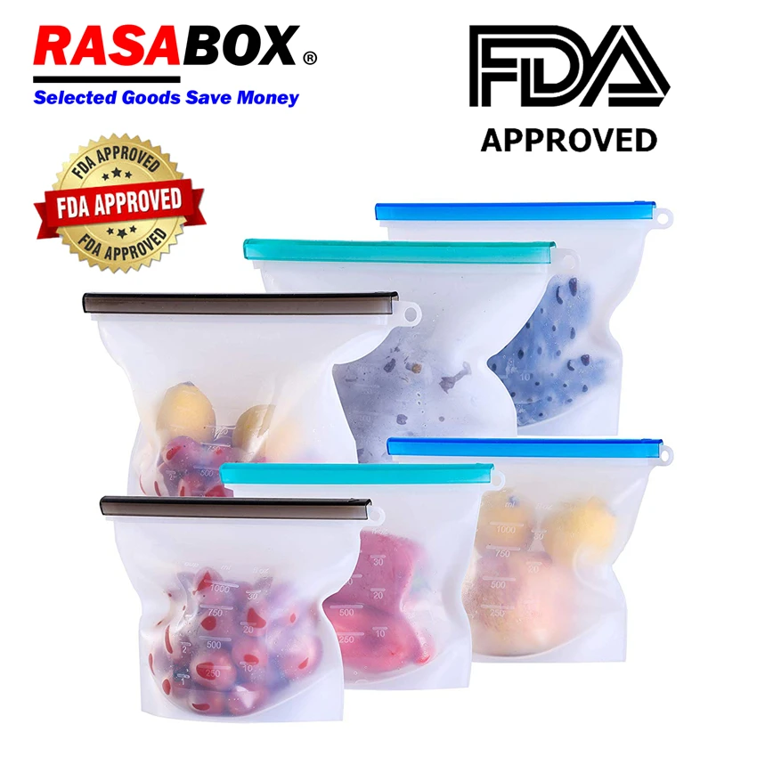 RASABOX - Food Storage & Organization Sets, Reusable Silicone Bags, Freezer for Snack Lunch Sandwich Liquid
RASABOX - Food Storage & Organization Sets, Reusable Silicone Bags, Freezer for Snack Lunch Sandwich Liquid