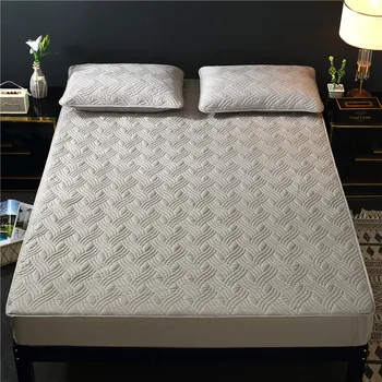 Solid Color Mattress Cover Quilted Embossed Mattress Protector Fitted Soft Topper Pad Bed Thick Sheet For Style Mattress Cover
Solid Color Mattress Cover Quilted Embossed Mattress Protector Fitted Soft Topper Pad Bed Thick Sheet For Style Mattress Cover