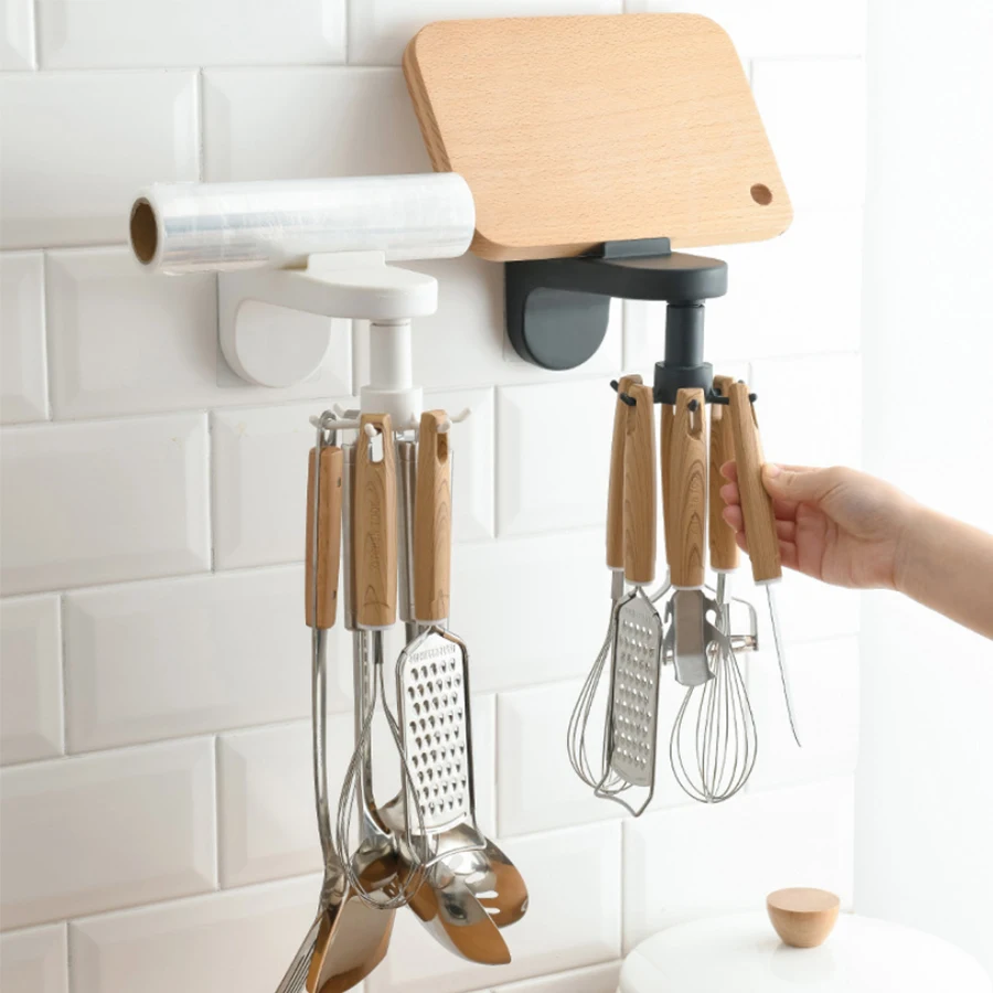Kitchen Wall Storage Rack Rotatable Hooks Organizer Bathroom Accessories Kitchen Cabinet Hook Up Gadgets Storage Organizer
Kitchen Wall Storage Rack Rotatable Hooks Organizer Bathroom Accessories Kitchen Cabinet Hook Up Gadgets Storage Organizer