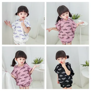 2020 Children Spring and Summer New Two-pieces Set with Hat Letter Printing for Boys and Girls Cotton Leisure Top+shorts Suits
2020 Children Spring and Summer New Two-pieces Set with Hat Letter Printing for Boys and Girls Cotton Leisure Top+shorts Suits