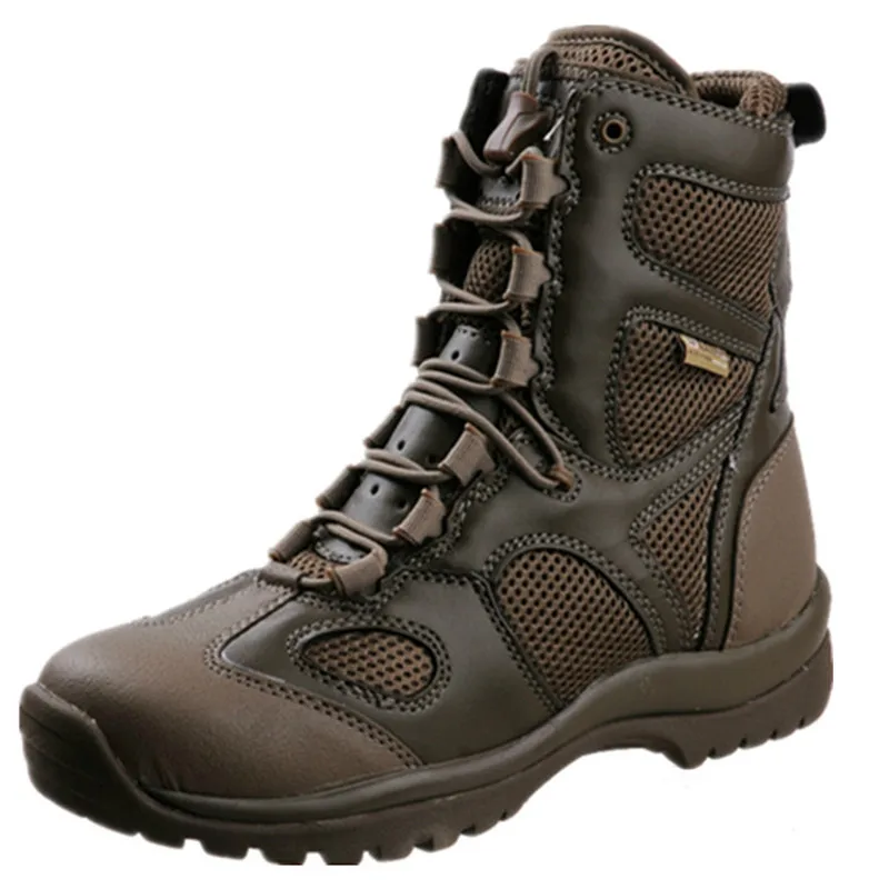 Spring Tactical CS Training High Tube Boots Male Waterproof Ventilation Outdoor Hiking Climbing Hunting Shoes Sports Sneaker Men
Spring Tactical CS Training High Tube Boots Male Waterproof Ventilation Outdoor Hiking Climbing Hunting Shoes Sports Sneaker Men
