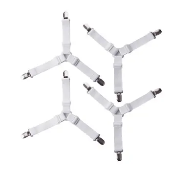 4Pcs/set Elastic Bed Sheet Grippers Belt Fastener Bed Sheet Clips Mattress Cover Blankets Holder Home Textiles Practical Gadgets
4Pcs/set Elastic Bed Sheet Grippers Belt Fastener Bed Sheet Clips Mattress Cover Blankets Holder Home Textiles Practical Gadgets
