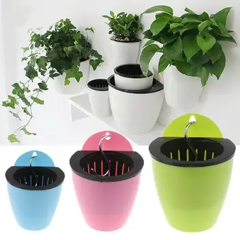 New Self-Watering Plant Flower Pot Wall-Mounted Resin Flower Hook with Pot Thickened Flower Pot M3G2
New Self-Watering Plant Flower Pot Wall-Mounted Resin Flower Hook with Pot Thickened Flower Pot M3G2