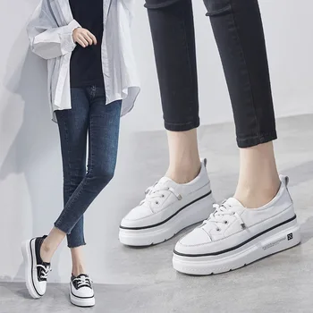 White Shoes Genuine Leather Women's Autumn and Summer New Korean-Style All-match Sports Casual Platform Platform Shoes White
White Shoes Genuine Leather Women's Autumn and Summer New Korean-Style All-match Sports Casual Platform Platform Shoes White