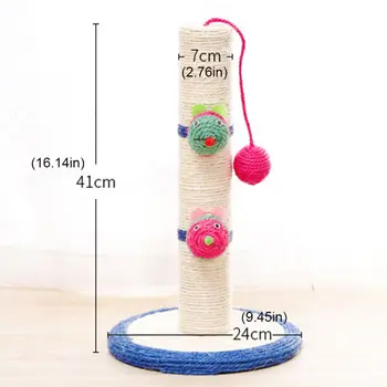 Multi-headed Cat Climbing Scratching Post Hemp Rope Ball for Indoor Cats Kitten 896A 
Multi-headed Cat Climbing Scratching Post Hemp Rope Ball for Indoor Cats Kitten 896A
