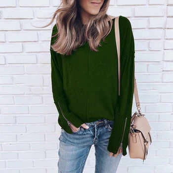 Autumn Winter Women Hoodies O Neck Long Sleeve Casual Loose Solid Color Patchwork Zipper Pullovers No Hat Female Sweatshirt
Autumn Winter Women Hoodies O Neck Long Sleeve Casual Loose Solid Color Patchwork Zipper Pullovers No Hat Female Sweatshirt