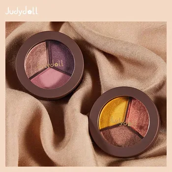 Judydoll Brand 3 Color Nude Shining Eyeshadow Makeup Glitter Pigment Smokey Eye Shadow Palette Waterproof Cosmetics Eye Shadow
Judydoll Brand 3 Color Nude Shining Eyeshadow Makeup Glitter Pigment Smokey Eye Shadow Palette Waterproof Cosmetics Eye Shadow