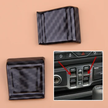 CITALL New 2pcs Carbon Fiber Style Window Switch Adjust Button Trim Cover Fit For Jeep Wrangler JL 2018 2019
CITALL New 2pcs Carbon Fiber Style Window Switch Adjust Button Trim Cover Fit For Jeep Wrangler JL 2018 2019