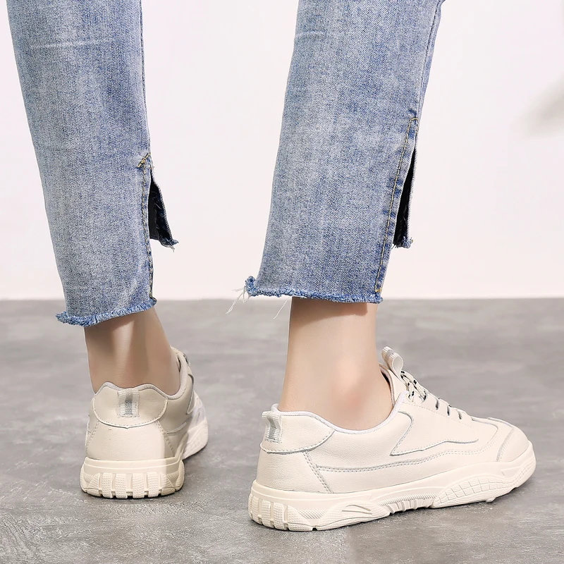 white women genuine leather vulcanized shoes fashion korean trend ladies skate casual flats designer female dress moccasins girl (29)