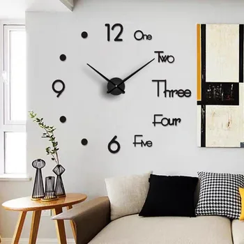 47Inch Large Wall Clocks 3D Modern Design Clock DIY Quartz Watch Acrylic Mirror Mechanism Stickers Home Living Room Decoration
47Inch Large Wall Clocks 3D Modern Design Clock DIY Quartz Watch Acrylic Mirror Mechanism Stickers Home Living Room Decoration