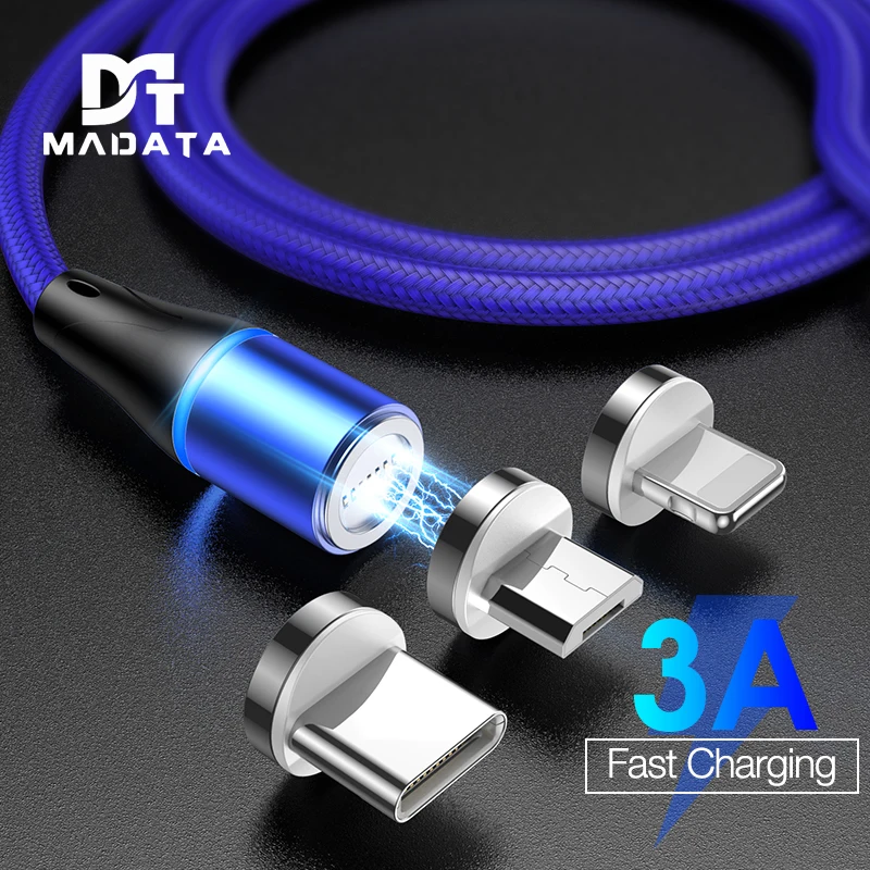 MADATA Magnetic Cable Charger Micro USB Type C Lighting Cable 3A Fast Charging Charge USB C Type-C Wire for IPhone Samsung Cable
MADATA Magnetic Cable Charger Micro USB Type C Lighting Cable 3A Fast Charging Charge USB C Type-C Wire for IPhone Samsung Cable