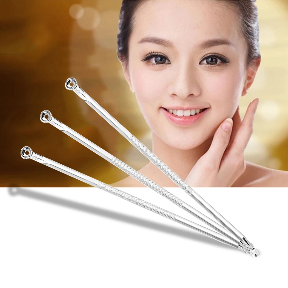 Stainless Steel Blackhead Whitehead Remover Needle Kit Blemish Acne Pimple Extractor Makeup Tool Face Skin Care Tools
Stainless Steel Blackhead Whitehead Remover Needle Kit Blemish Acne Pimple Extractor Makeup Tool Face Skin Care Tools