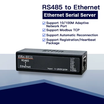 EE11 MINI RS485 serial server to Ethernet ModbusTCP serial to Ethernet RJ45 converter with embedded web server
EE11 MINI RS485 serial server to Ethernet ModbusTCP serial to Ethernet RJ45 converter with embedded web server