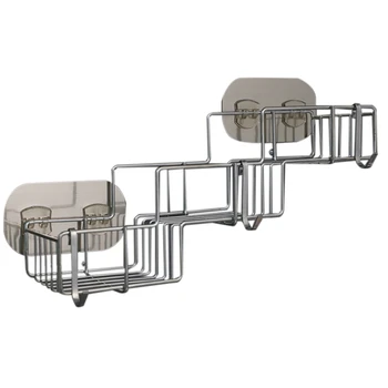 Shower Caddy Basket with Hooks for Shampoo Conditioner Bathroom Shelf Storage Organizer Rustproof Stainless Steel 
Shower Caddy Basket with Hooks for Shampoo Conditioner Bathroom Shelf Storage Organizer Rustproof Stainless Steel