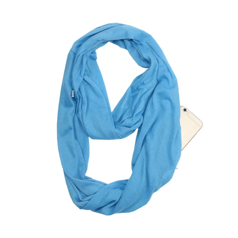 The Vault Infinity Scarf with Hidden Zip Pocket