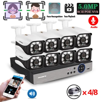 8CH 5MP HD POE NVR Kit CCTV Security System IMX335 Sound Audio AI POE IP Camera Outdoor Video Surveillance Camera Set 2TB HDD
8CH 5MP HD POE NVR Kit CCTV Security System IMX335 Sound Audio AI POE IP Camera Outdoor Video Surveillance Camera Set 2TB HDD