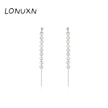 8cm long High quality Fashion Long Tassel Earrings for Women's Punk Style Earrings 100% 925 Sterling Silver Earrings best gift
8cm long High quality Fashion Long Tassel Earrings for Women's Punk Style Earrings 100% 925 Sterling Silver Earrings best gift