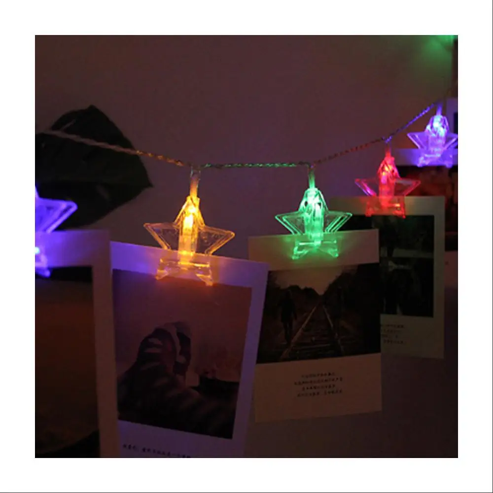 With Clip Colored Lights String/Star Shaped/USB Models/XMAS Decor/PVC Transparent Wire/Festival Atmosphere Scene Arrangement
With Clip Colored Lights String/Star Shaped/USB Models/XMAS Decor/PVC Transparent Wire/Festival Atmosphere Scene Arrangement