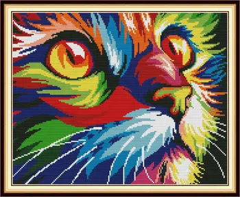 Colorful Cat Cross-stitch Patterns Counted Printed Canvas 14CT 11CT Cross Stitch Kits Embroidery DIY Handwork Needlework Sets
Colorful Cat Cross-stitch Patterns Counted Printed Canvas 14CT 11CT Cross Stitch Kits Embroidery DIY Handwork Needlework Sets