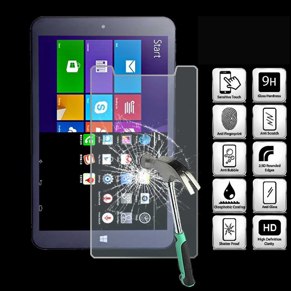 9H Tempered Glass Screen Protector for CHUWI Vi8 Protective Tablet Anti fingerprint Tempered Glass
9H Tempered Glass Screen Protector for CHUWI Vi8 Protective Tablet Anti fingerprint Tempered Glass