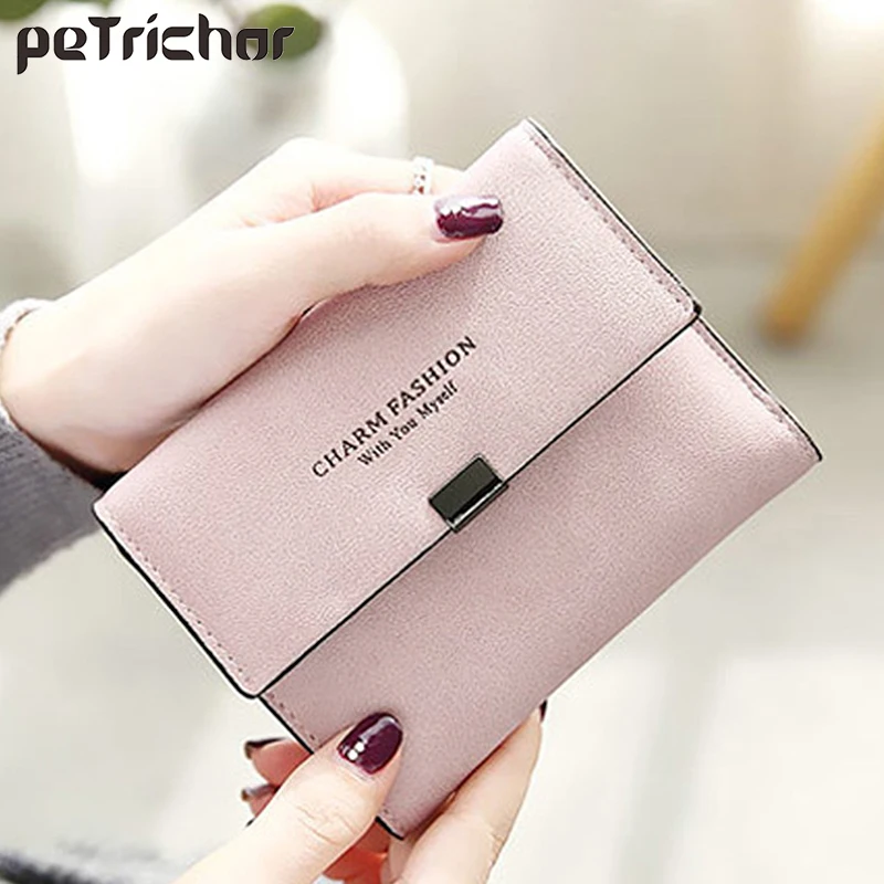 New Korean Style Female Card Holder Wallets Photo Short Fashion Letter Money Hasp Purse PU Leather Simple Lady Bags Gifts
New Korean Style Female Card Holder Wallets Photo Short Fashion Letter Money Hasp Purse PU Leather Simple Lady Bags Gifts