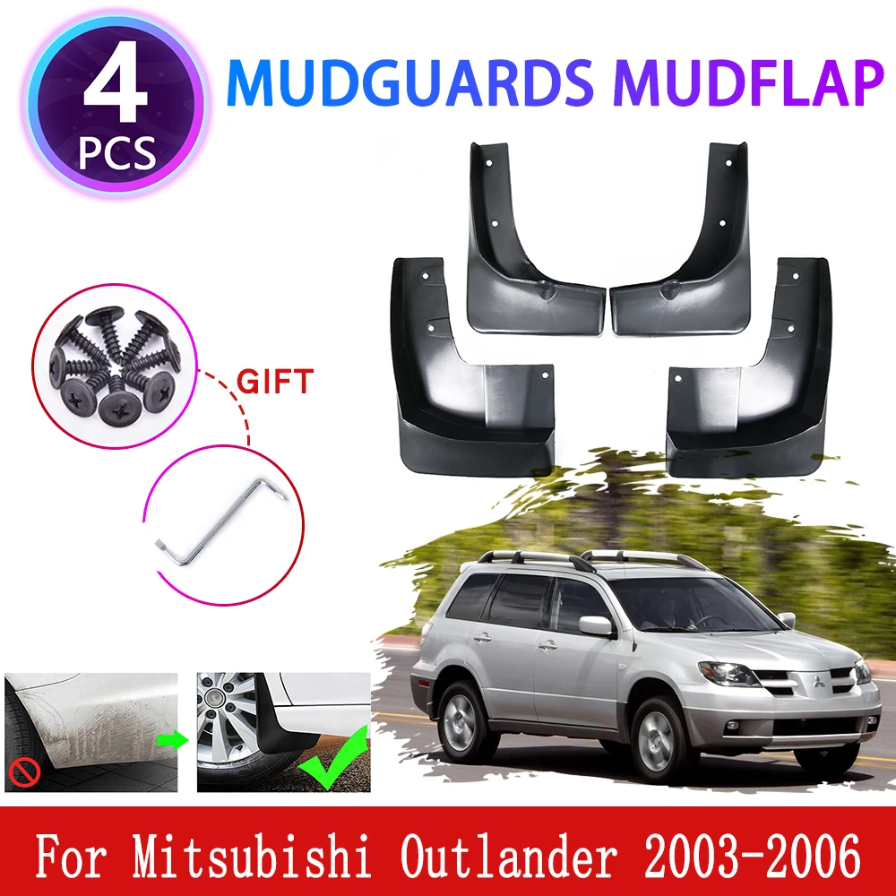 for Mitsubishi Outlander MK1 2003 2004 2005 2006 Mudguards Mudflaps Fender Mud Flap Splash Mud Guards Protect Car Accessories 
for Mitsubishi Outlander MK1 2003 2004 2005 2006 Mudguards Mudflaps Fender Mud Flap Splash Mud Guards Protect Car Accessories