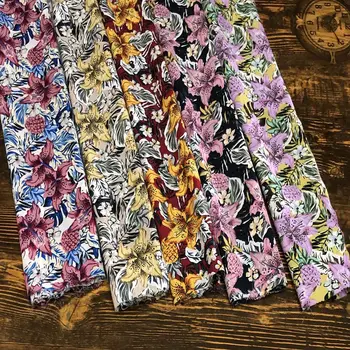 Summer New Printed Elasticity Crepe Chiffon Thin Soft Clothing Cloth Floral Pattern Purple Small Flower Fabric/1m
Summer New Printed Elasticity Crepe Chiffon Thin Soft Clothing Cloth Floral Pattern Purple Small Flower Fabric/1m