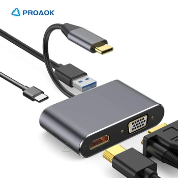 4 in 1 USB C HDMI Adapter Typec to HDMI/VGA/USB 3.0/Type-C Hub Cable For Macbook Pro 4K Audio Video Converter For Nintend Switch
4 in 1 USB C HDMI Adapter Typec to HDMI/VGA/USB 3.0/Type-C Hub Cable For Macbook Pro 4K Audio Video Converter For Nintend Switch