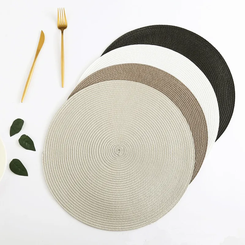Table Mat Round Woven Placemats PP Waterproof Dining Non-Slip Napkin Disc Bowl Pads Drink Cup Coasters Kitchen Decoration
Table Mat Round Woven Placemats PP Waterproof Dining Non-Slip Napkin Disc Bowl Pads Drink Cup Coasters Kitchen Decoration
