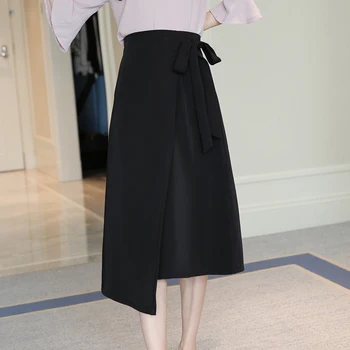 Bordelle Angela Skirt South Korea Women's Spring And Summer High-waisted Irregular Skirt Slit Skirt Mid-length A- line Skirt 
Bordelle Angela Skirt South Korea Women's Spring And Summer High-waisted Irregular Skirt Slit Skirt Mid-length A- line Skirt