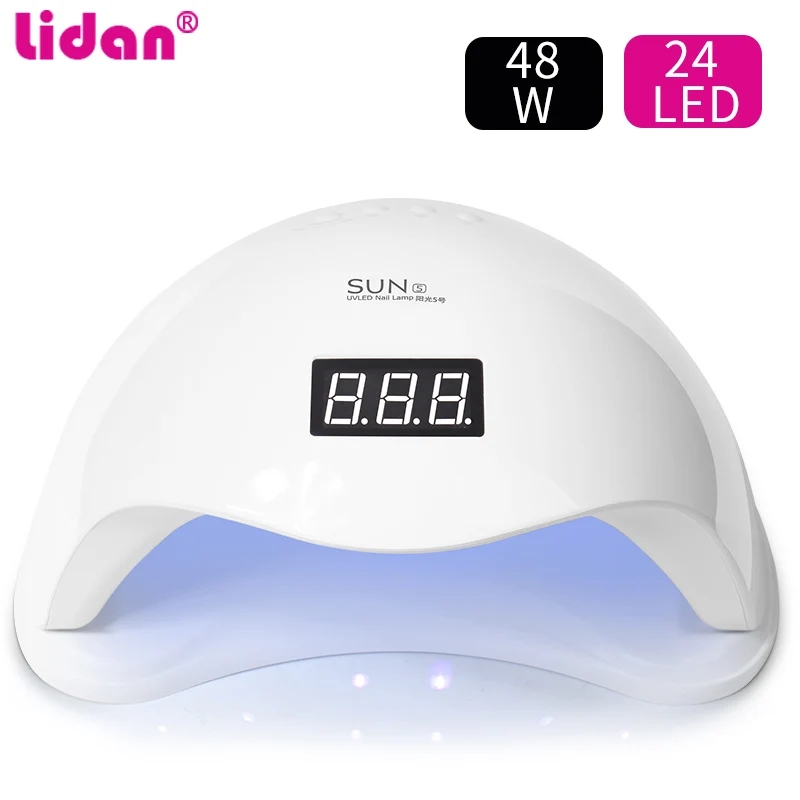 Lidan 48W SUN5 Auto Sensor Manicure Salon Lamp Nail Dryer UV LED For Nail Lamp Curing Gel Polish Quick Drying With Three Colors
Lidan 48W SUN5 Auto Sensor Manicure Salon Lamp Nail Dryer UV LED For Nail Lamp Curing Gel Polish Quick Drying With Three Colors