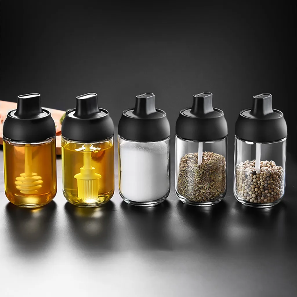 Spice Storage With Spoon Lid, iBuyXi.com, Honey Jar with Brush, Buy Kitchen dining items