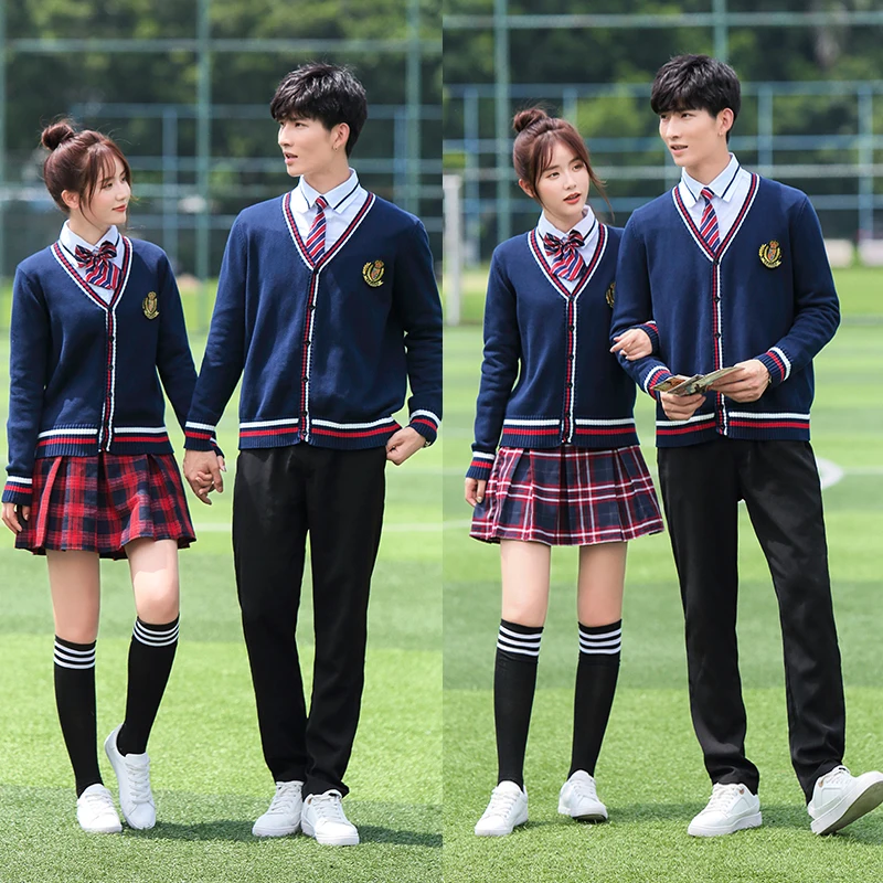 Middle school student class sports meeting suit junior high school uniform spring and autumn college wind British uniform set
Middle school student class sports meeting suit junior high school uniform spring and autumn college wind British uniform set