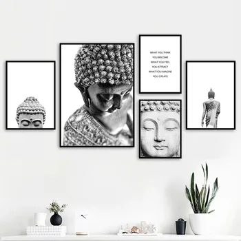 Sakyamuni Buddha Statue Qoutes Wall Art Canvas Painting Black White Nordic Posters And Prints Wall Pictures For Living Room
Sakyamuni Buddha Statue Qoutes Wall Art Canvas Painting Black White Nordic Posters And Prints Wall Pictures For Living Room