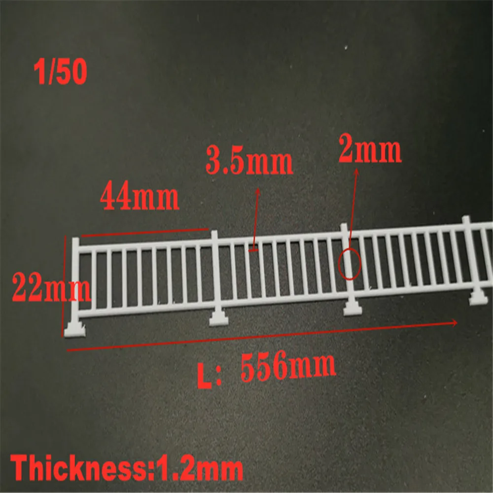 architecture model scale fence guardral07