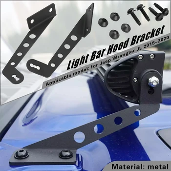 Bar Hood Mounting Brackets Holder Kit Easily Installation Personal Car LED Work Light Elements for Jeep Wrangler JL 18-20
Bar Hood Mounting Brackets Holder Kit Easily Installation Personal Car LED Work Light Elements for Jeep Wrangler JL 18-20