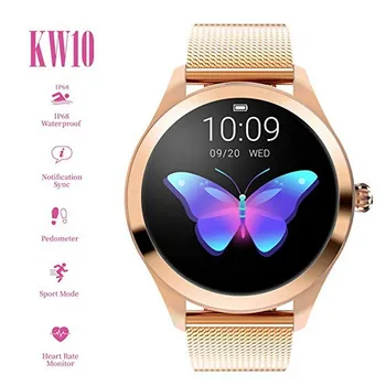 KW10 Smart Bracelet Women Heart Rate IP68 Bluetooth Smart Watch Stainless Steel Smartbracelet Waterproof Wholesale
KW10 Smart Bracelet Women Heart Rate IP68 Bluetooth Smart Watch Stainless Steel Smartbracelet Waterproof Wholesale