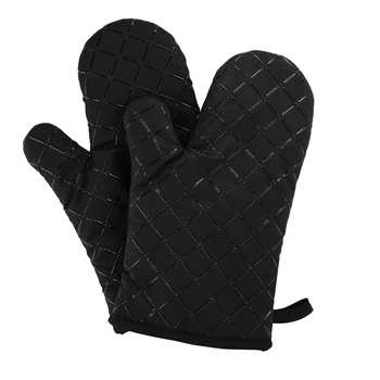 Oven Gloves Non-Slip Kitchen Oven Mitts Heat Resistant Cooking Gloves for Cooking, Baking, Barbecue Potholder, Black, 1 Pair
Oven Gloves Non-Slip Kitchen Oven Mitts Heat Resistant Cooking Gloves for Cooking, Baking, Barbecue Potholder, Black, 1 Pair