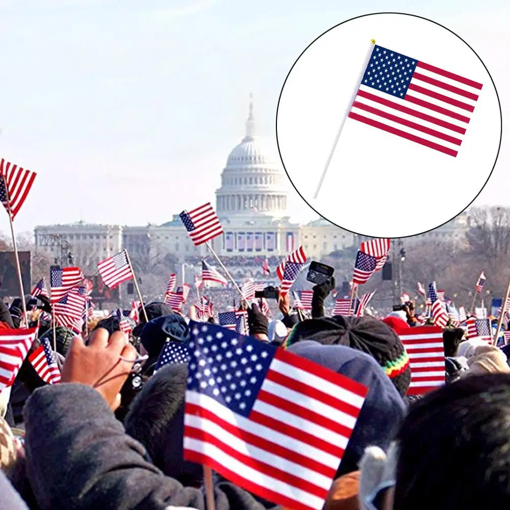 4th of July Hand Held Small Flag USA Flag American Flag Stick Flag National Day US Country Flags For Parades International Decor
4th of July Hand Held Small Flag USA Flag American Flag Stick Flag National Day US Country Flags For Parades International Decor