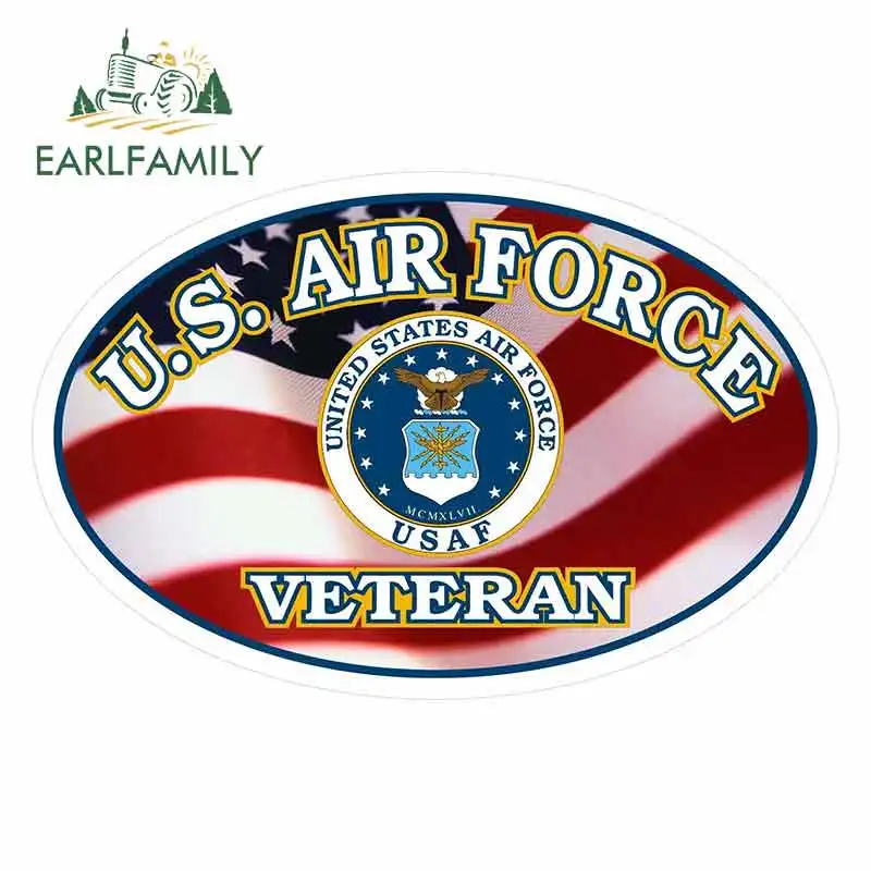 EARLFAMILY 13cm x 8.5cm for United States Air Force Veteran Funny Car Stickers Accessories Vinyl JDM Bumper Trunk Truck Graphics 
EARLFAMILY 13cm x 8.5cm for United States Air Force Veteran Funny Car Stickers Accessories Vinyl JDM Bumper Trunk Truck Graphics