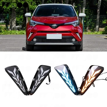 1Pair For CHR C-HR IZOA 2017 2018 Front LED DRL Daytime Running Driving Light Day light Fog Lamp With Yellow Turn Signal Light
1Pair For CHR C-HR IZOA 2017 2018 Front LED DRL Daytime Running Driving Light Day light Fog Lamp With Yellow Turn Signal Light