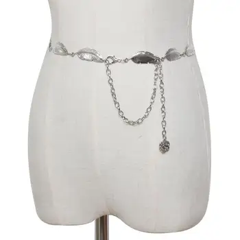 Ladies Fashion Waist Chain Simple Hundred Leaves Heart Dress Belt Decorative Women Thin Belt Chain Accessories
Ladies Fashion Waist Chain Simple Hundred Leaves Heart Dress Belt Decorative Women Thin Belt Chain Accessories