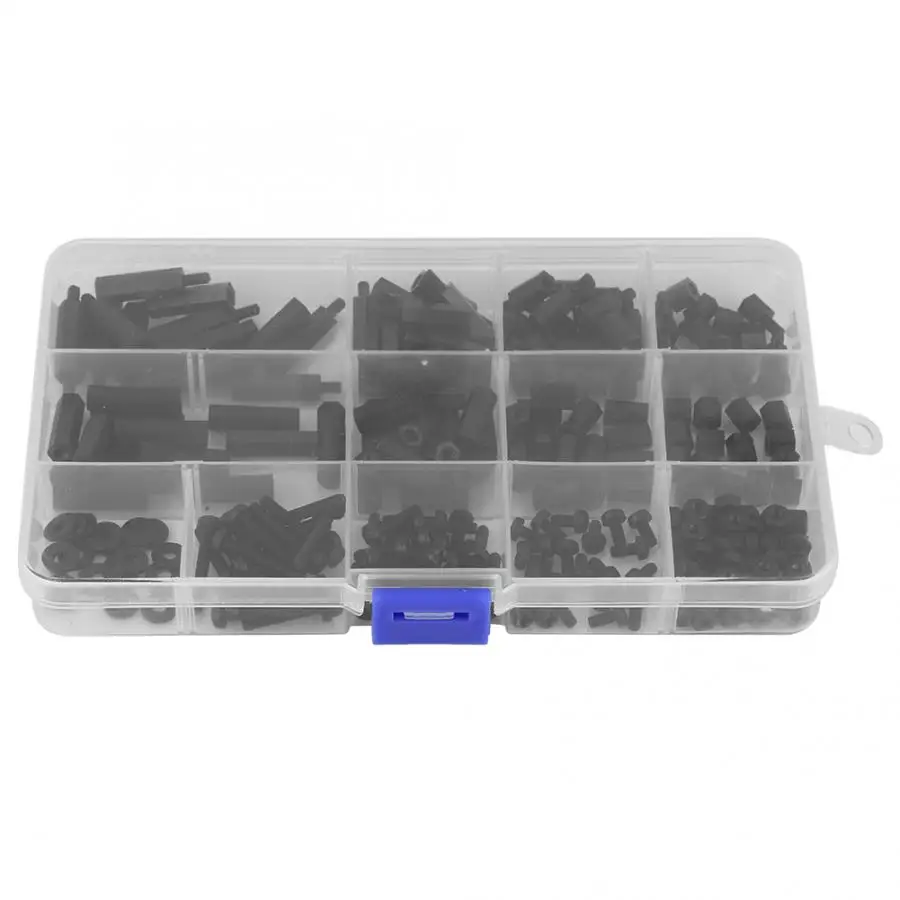 Stainless Self Tapping Screws Popular Black Nylon Screw Box 260PCS M3 Bolt Insulated Screw Nut Standoff Combination Set
Stainless Self Tapping Screws Popular Black Nylon Screw Box 260PCS M3 Bolt Insulated Screw Nut Standoff Combination Set
